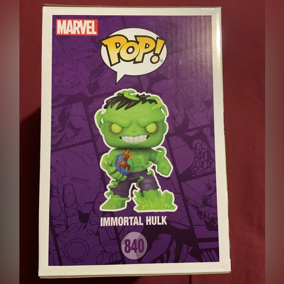 Funko Pop! Immortal Hulk Action Figure - Green and Purple - Picture 3 of 4